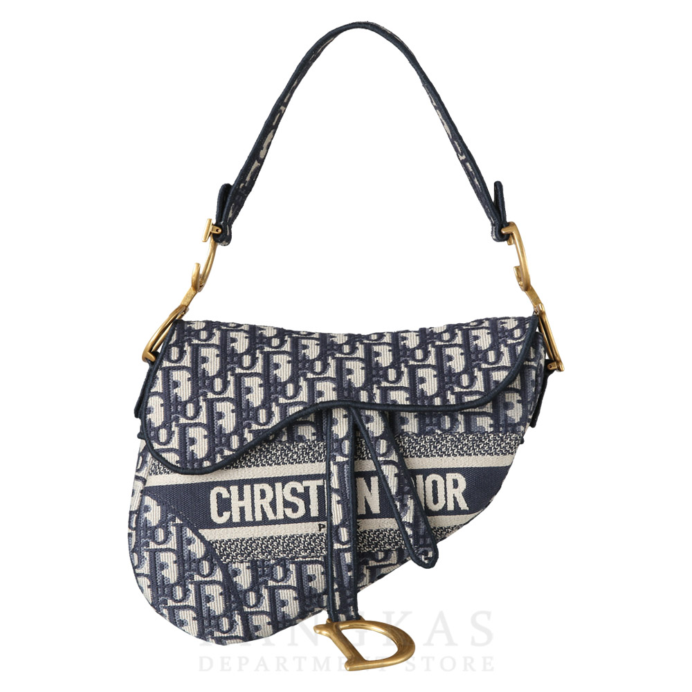 CHRISTIAN DIOR(USED)크리스찬디올 오블리크 새들백 미듐 & 스트랩